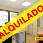 Despacho amueblado en oficina en calle Gamonal de Madrid con etiqueta de ALQUILADO