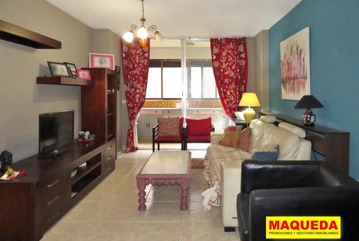 Zona de estar en el salón comedor del piso