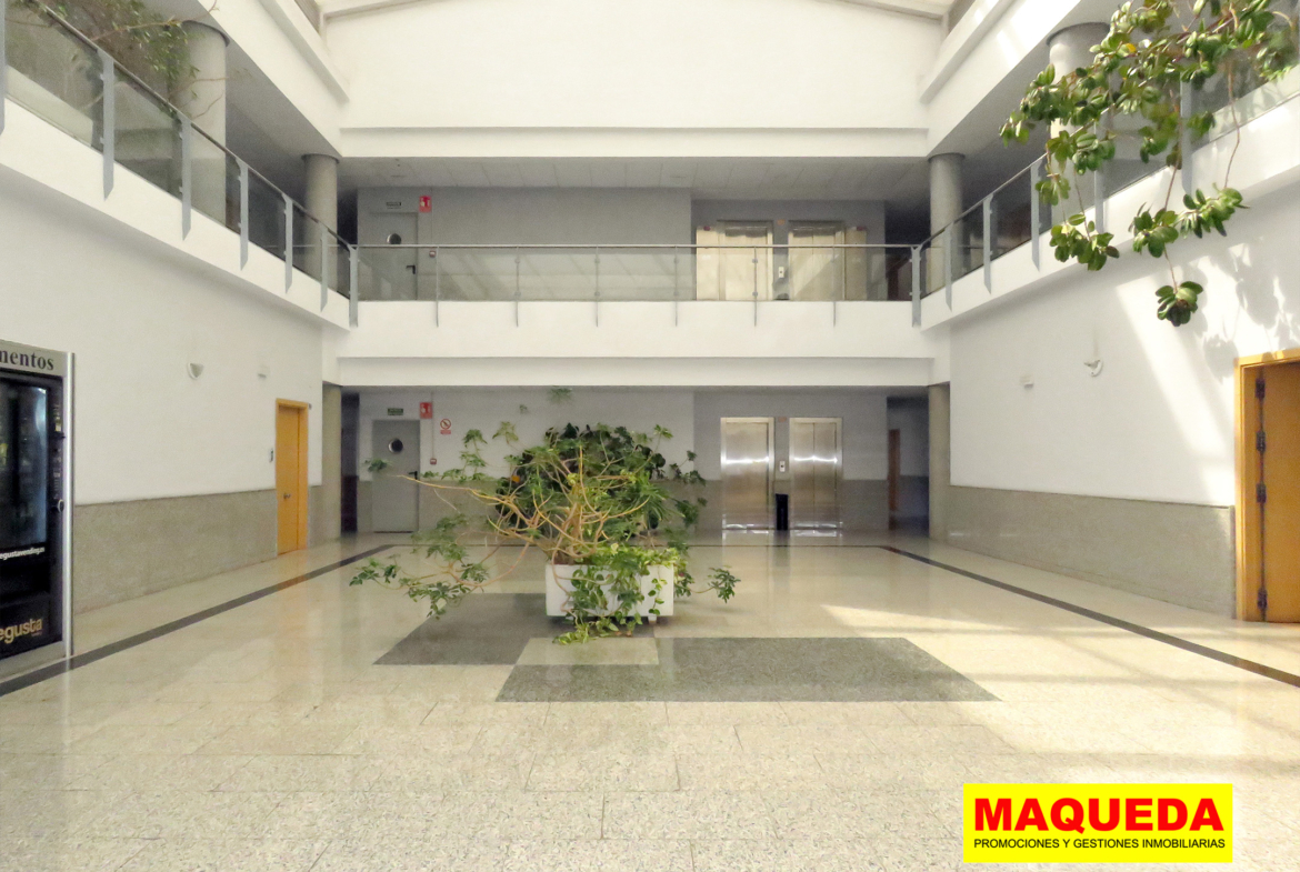 Zonas comunes del centro empresarial SURESTE en calle Gamonal de Madrid