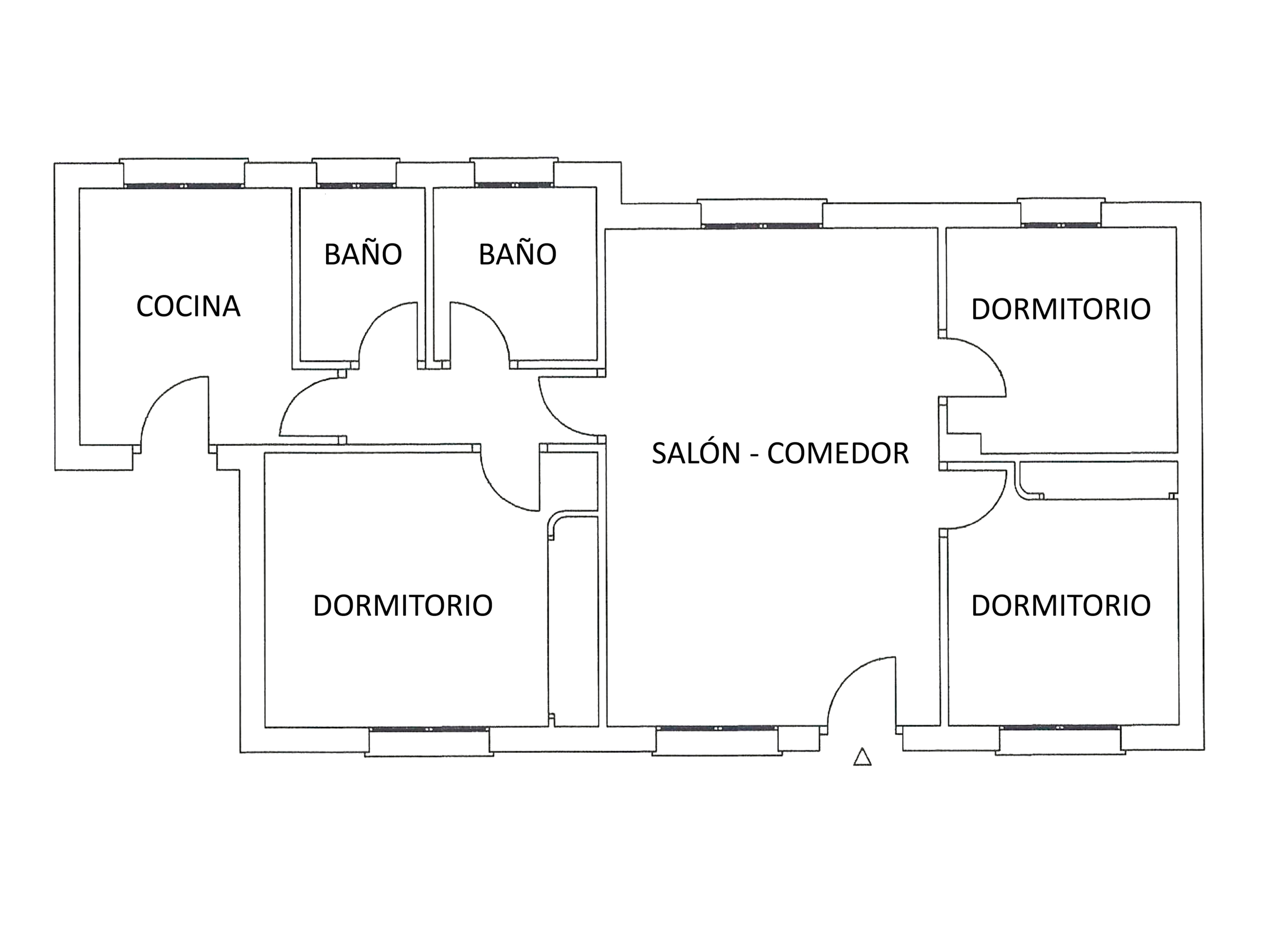 Plano de distribución del chalet en venta en Majadahonda