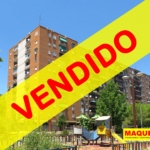 Fachada del piso en venta en Avenida del Oeste Alcorcón - Zona Los Cantos con etiqueta de VENDIDO
