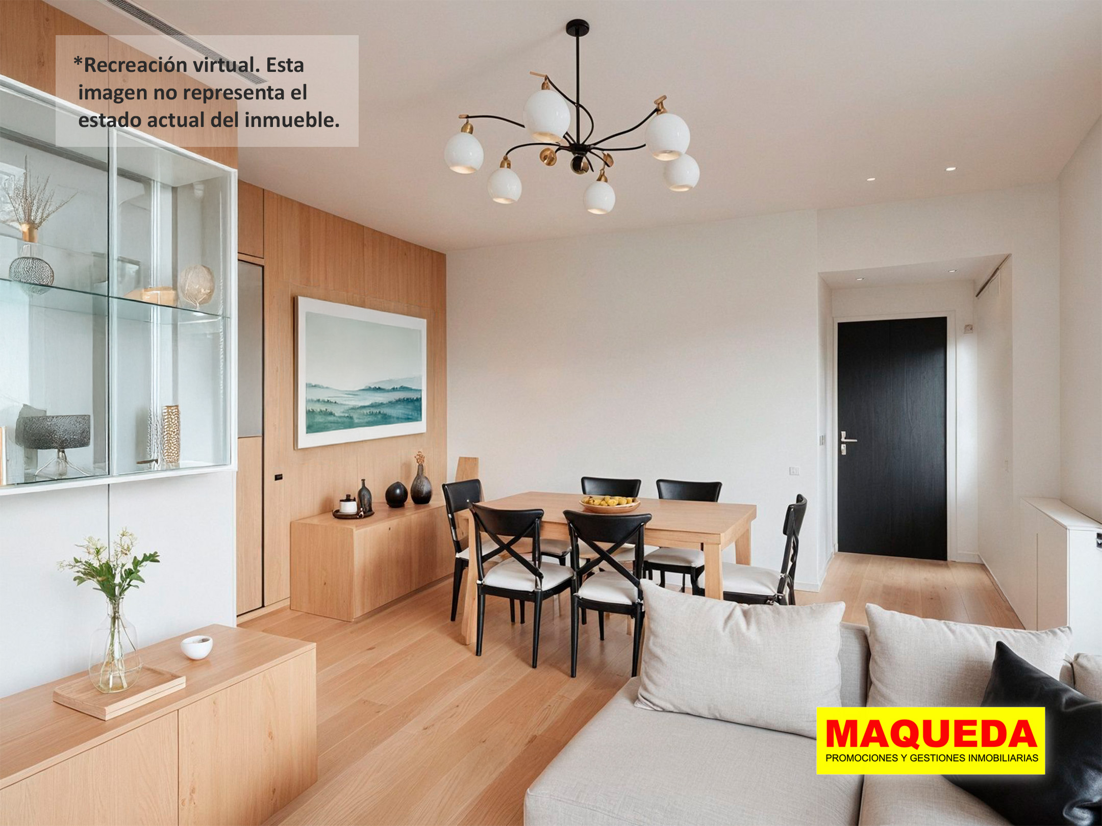 Home staging virtual del piso en Avenida del Oeste