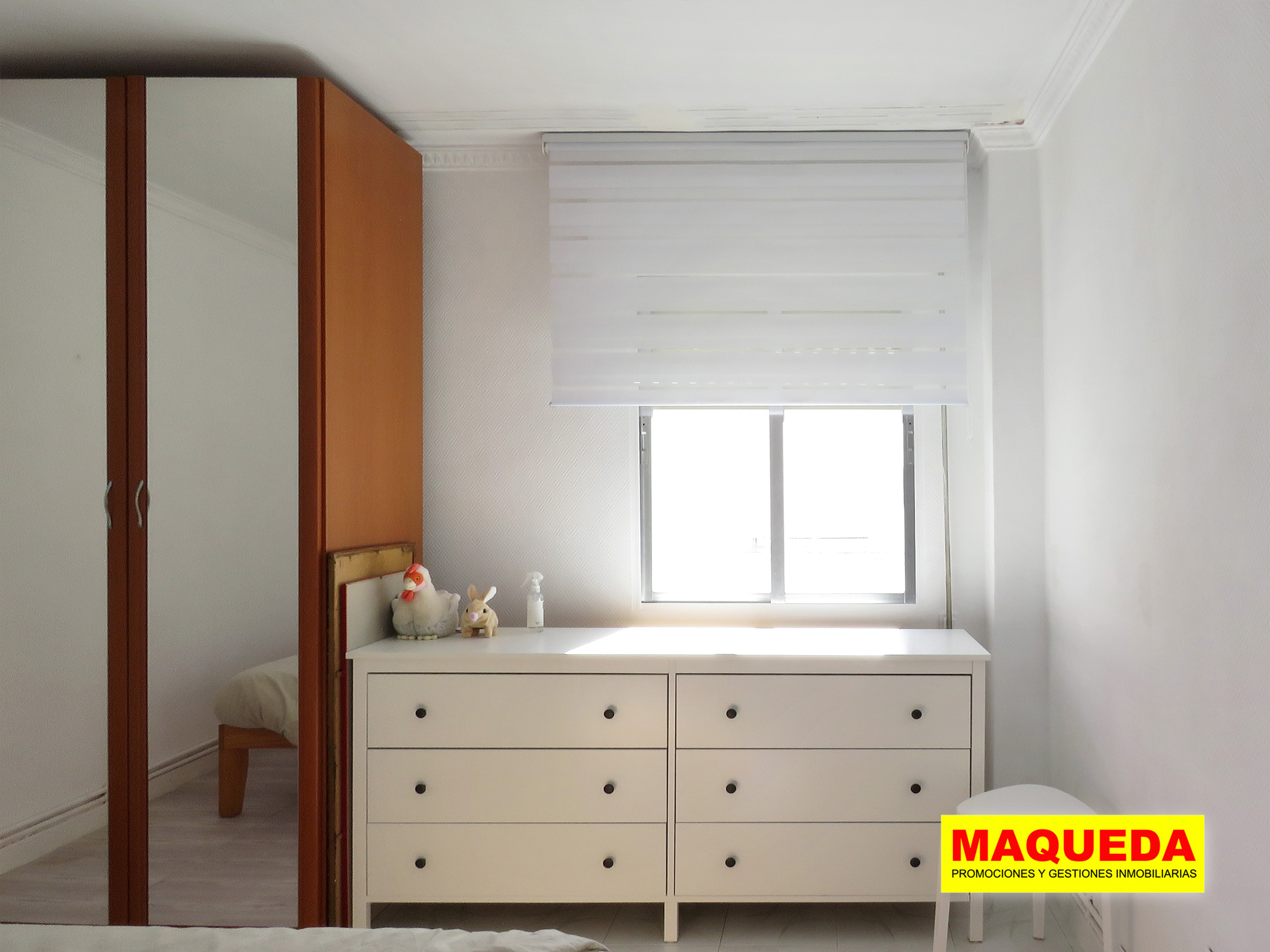 Dormitorio principal del piso en venta en el centro de Alcorcón