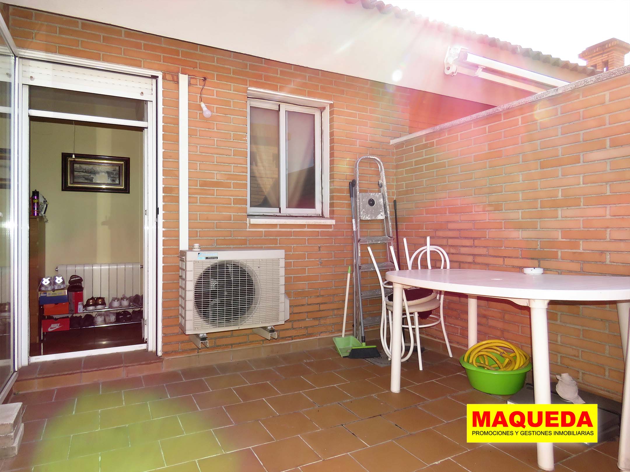 Terraza del piso dúplex en venta en Alcorcón