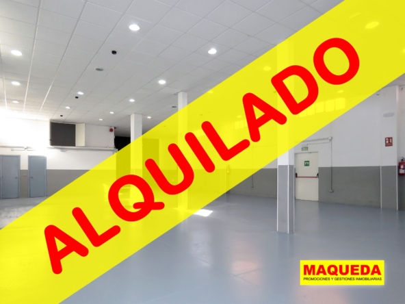 nave industrial en alquiler en Alcorcón con etiqueta de ALQUILADO