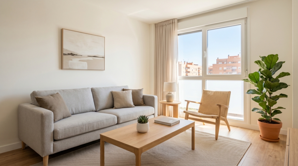 mejorar valor vivienda sin gastar salon ordenado luminoso