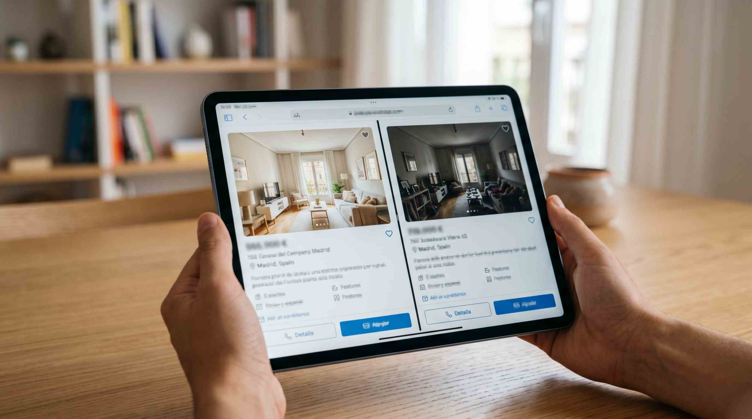 comparativa anuncio inmobiliario piso sin visitas frente a anuncio atractivo