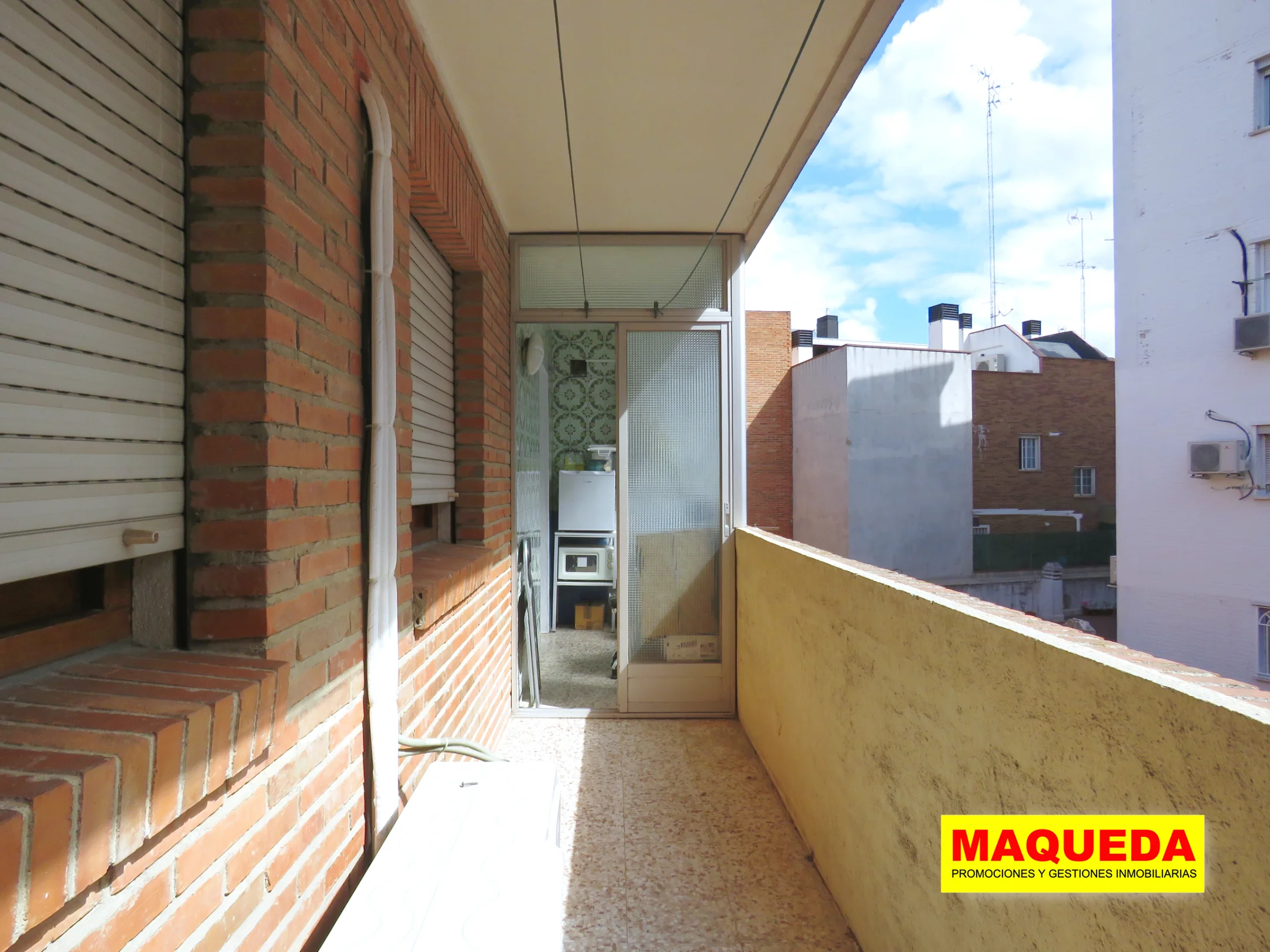 Terraza y tendedero del piso en venta en Alcorcón centro