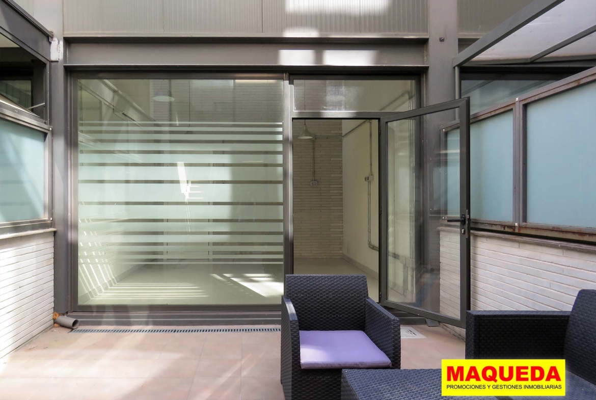 Jardín privado del Loft en venta en Alcorcón con jardín – Puerta del Sur