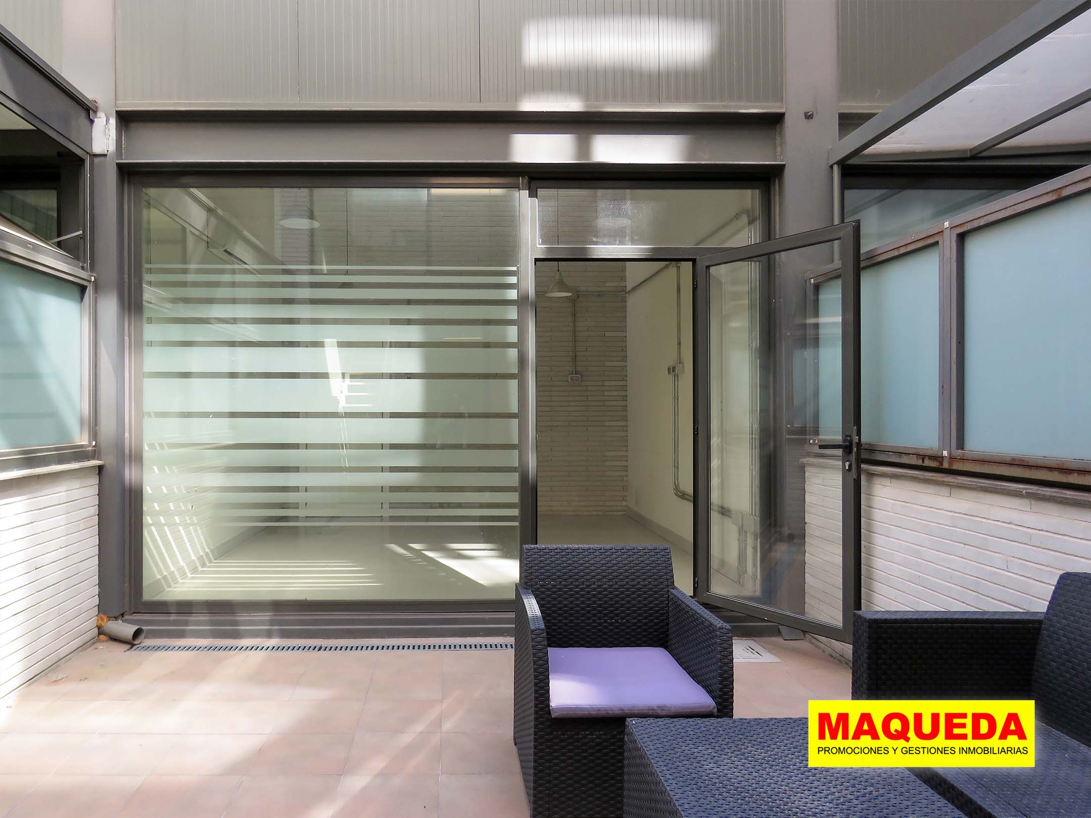 Jardín privado del Loft en venta en Alcorcón con jardín – Puerta del Sur