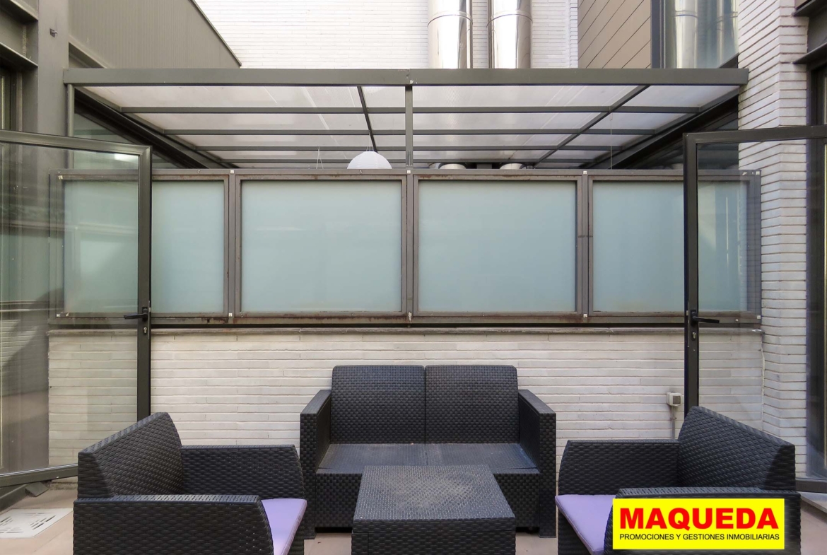 Decoración del jardín en el Loft en venta en Alcorcón con jardín – Puerta del Sur