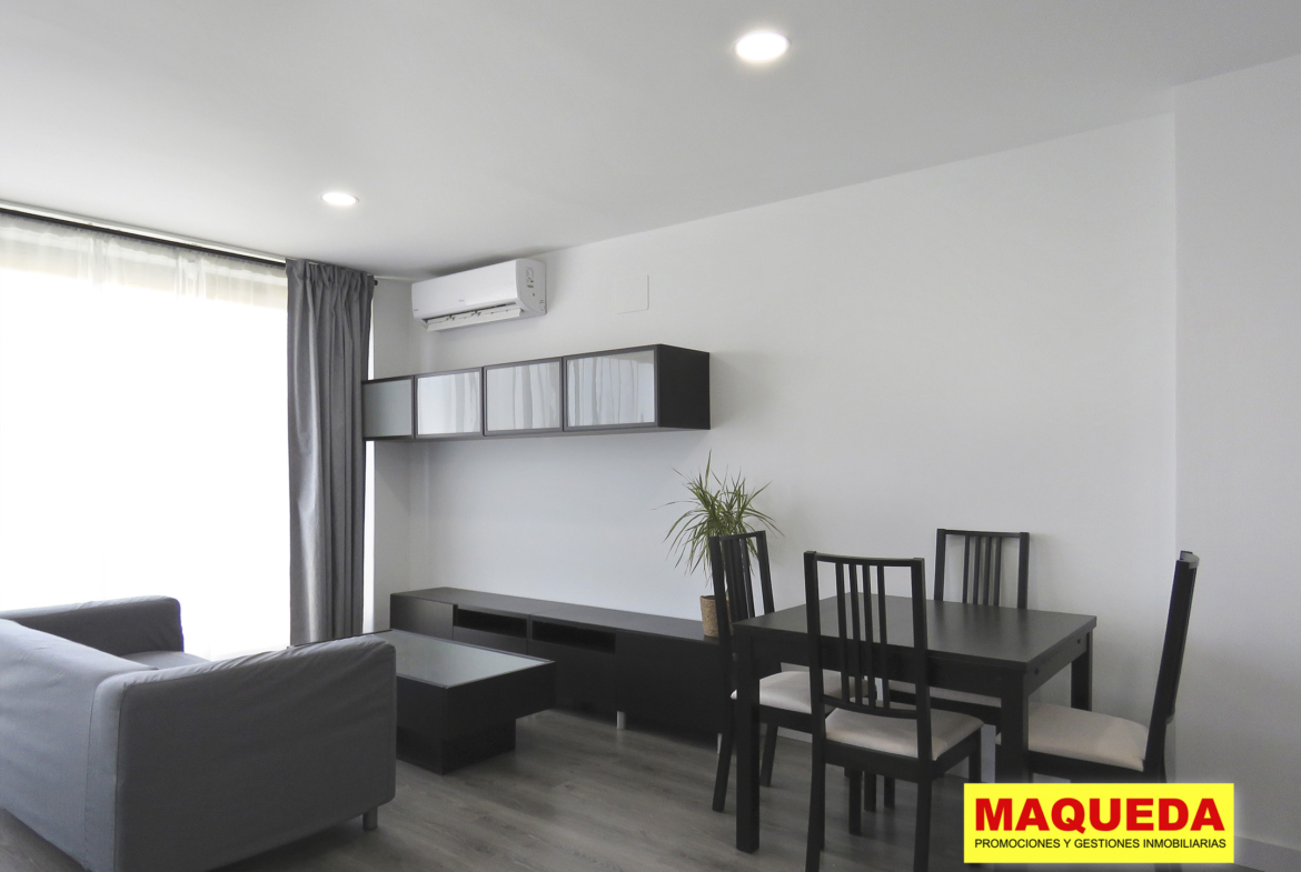 Sofá y muebles del estudio tipo loft en alquiler en Puerta del Sur, Alcorcón