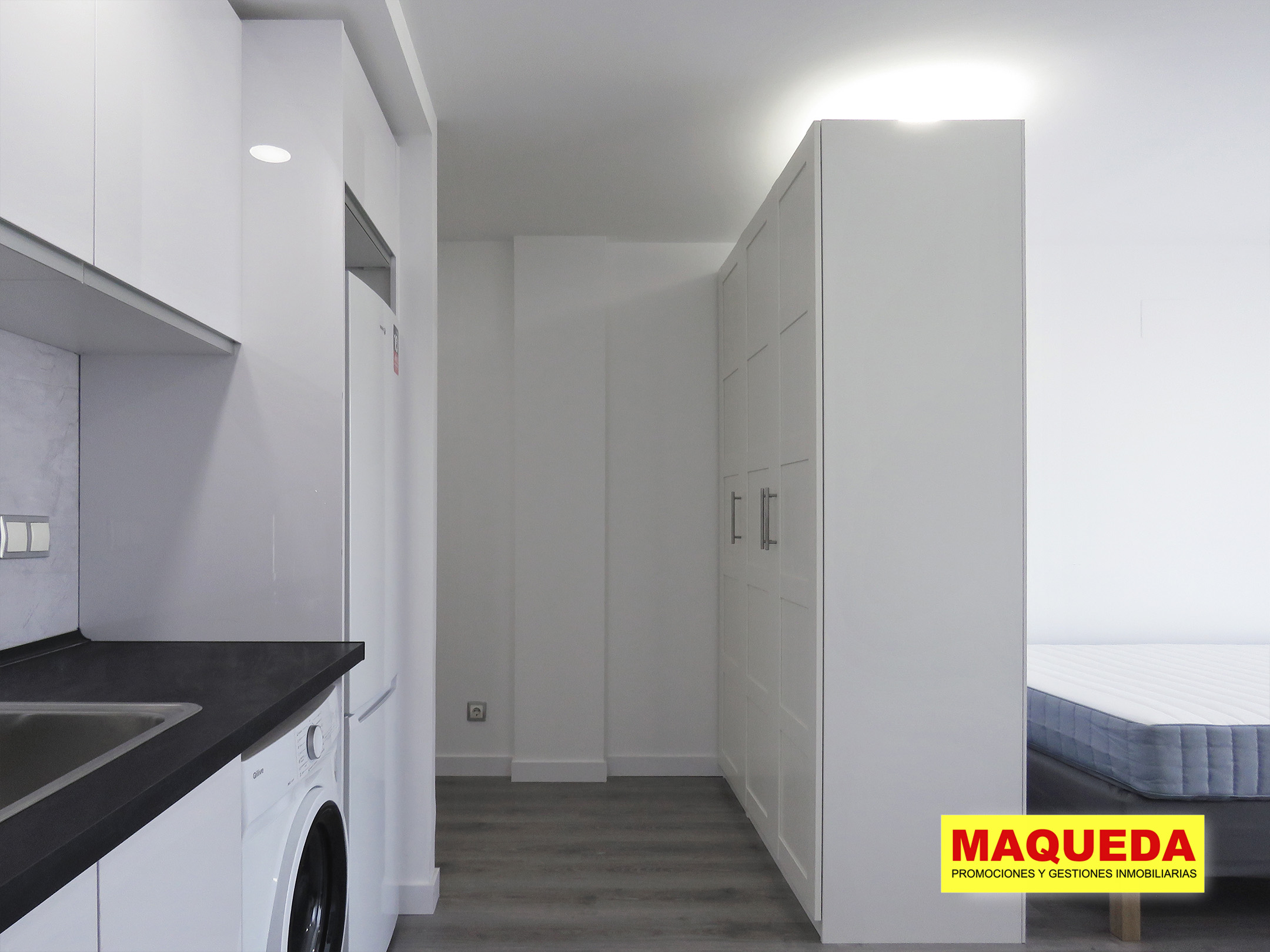 Pasillo del estudio tipo loft en alquiler en Puerta del Sur, Alcorcón