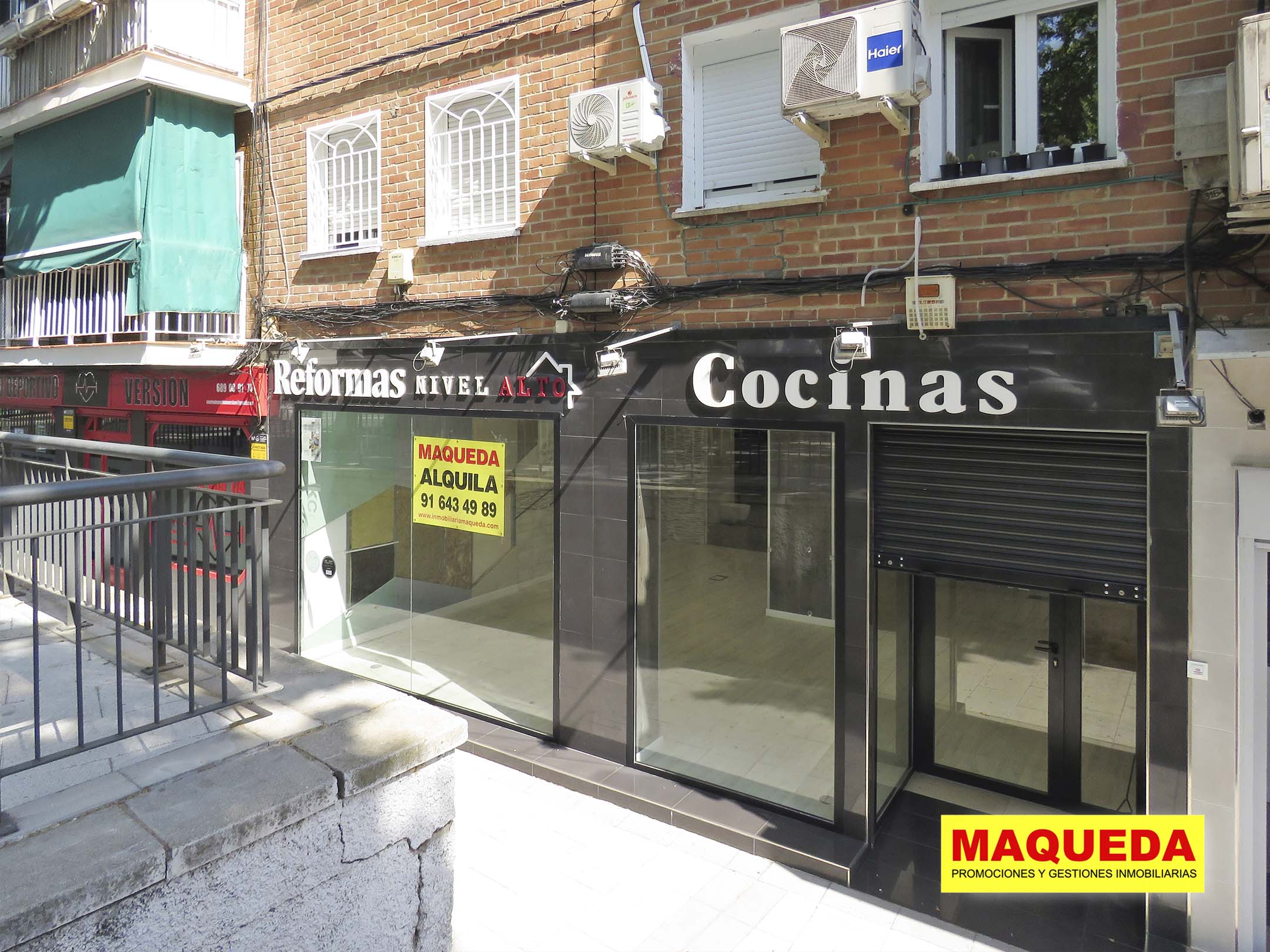 Fachada del local en alquiler en Los Cantos, Alcorcón Centro