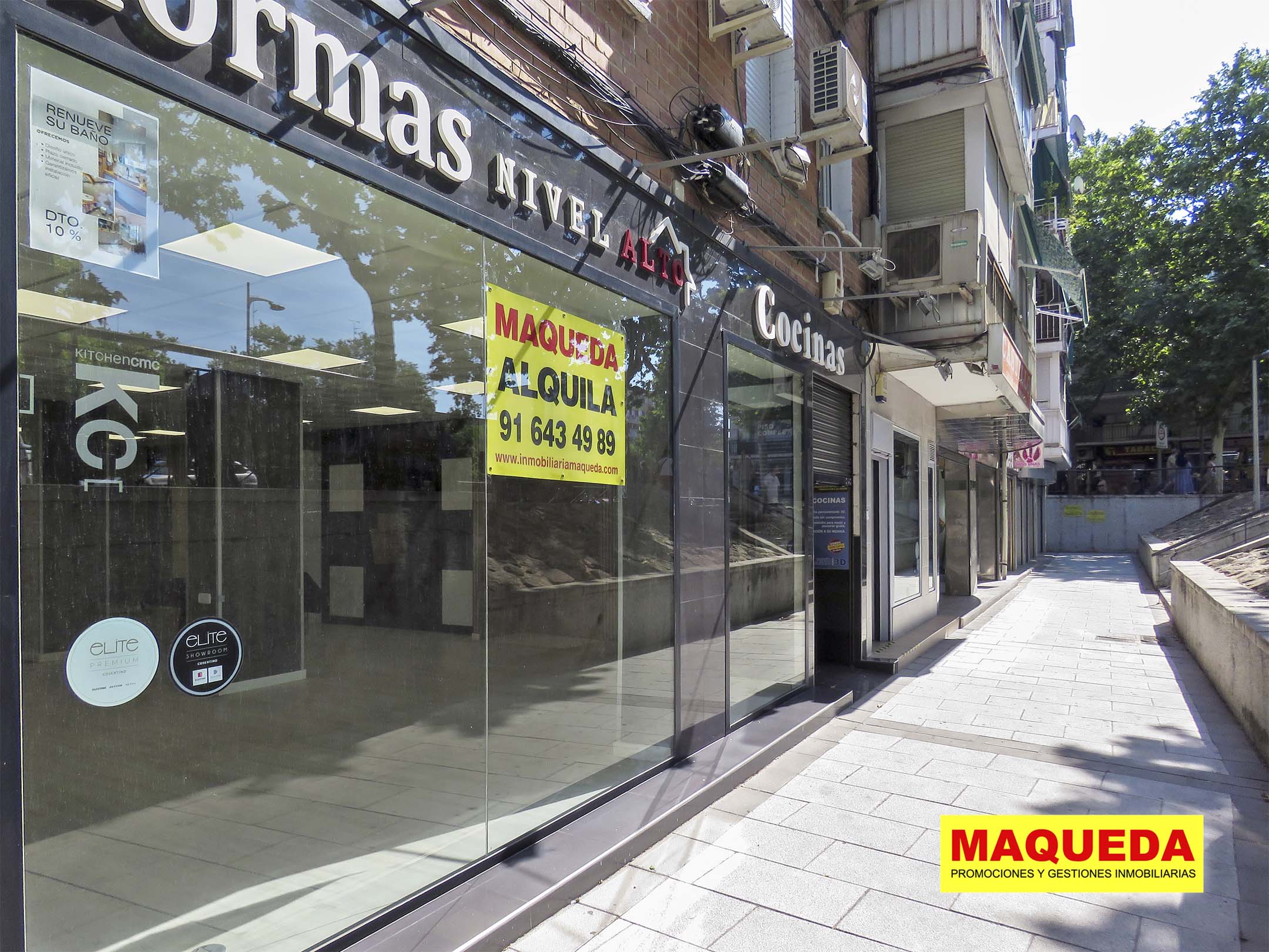 Fachada del local en alquiler en Los Cantos, Alcorcón Centro