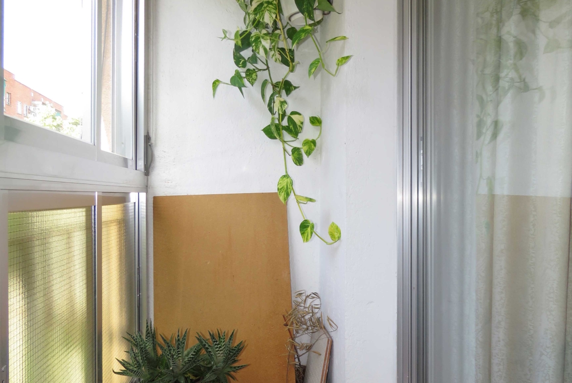 Terraza del piso en venta en zona centro de Alcorcón, junto a calle Mayor
