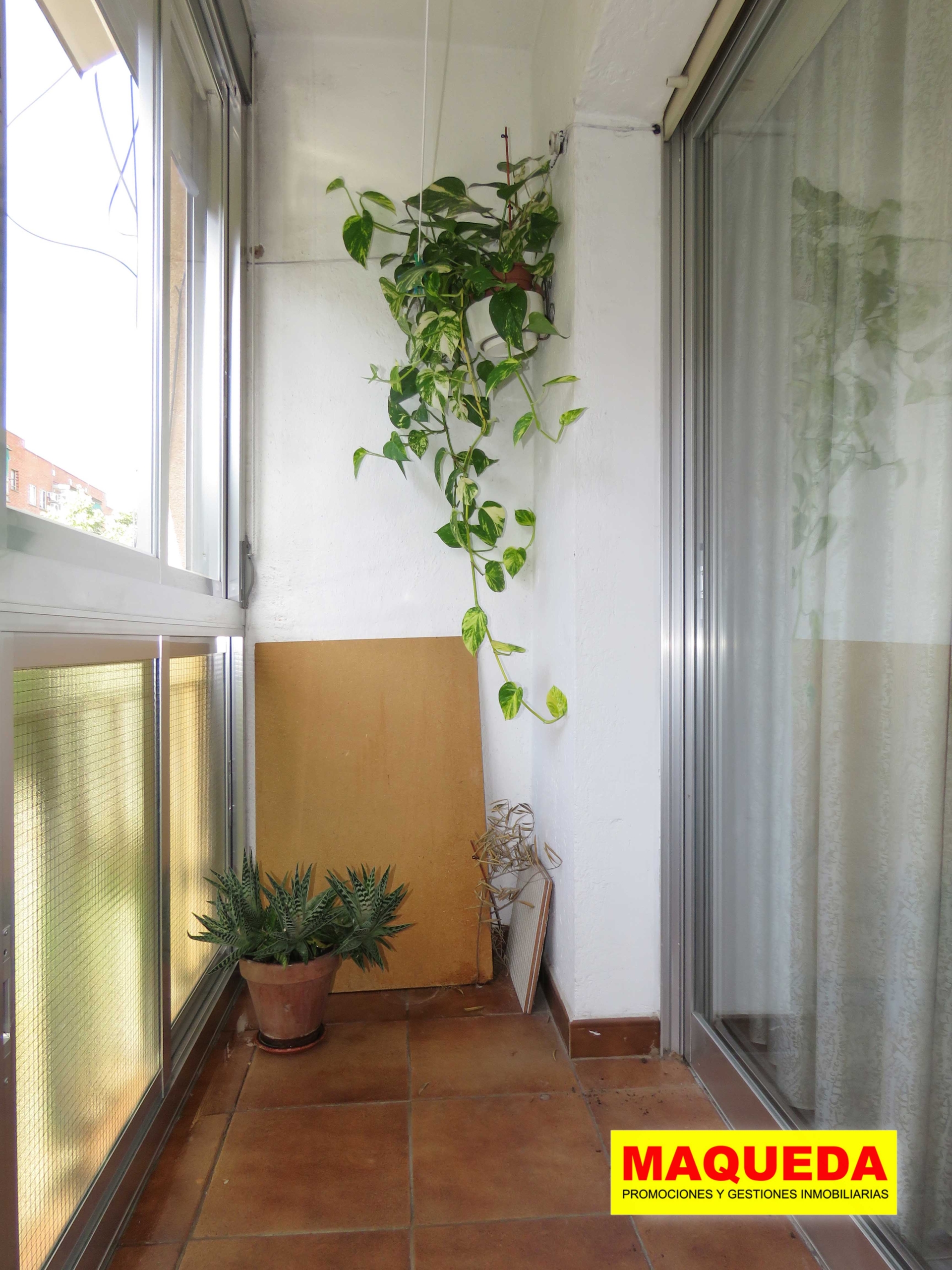 Terraza del piso en venta en zona centro de Alcorcón, junto a calle Mayor