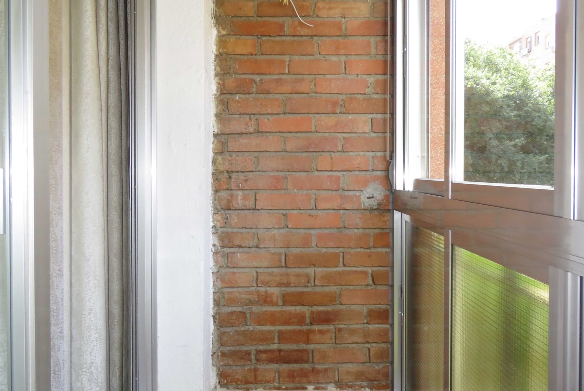 Terraza del piso en venta en zona centro de Alcorcón, junto a calle Mayor
