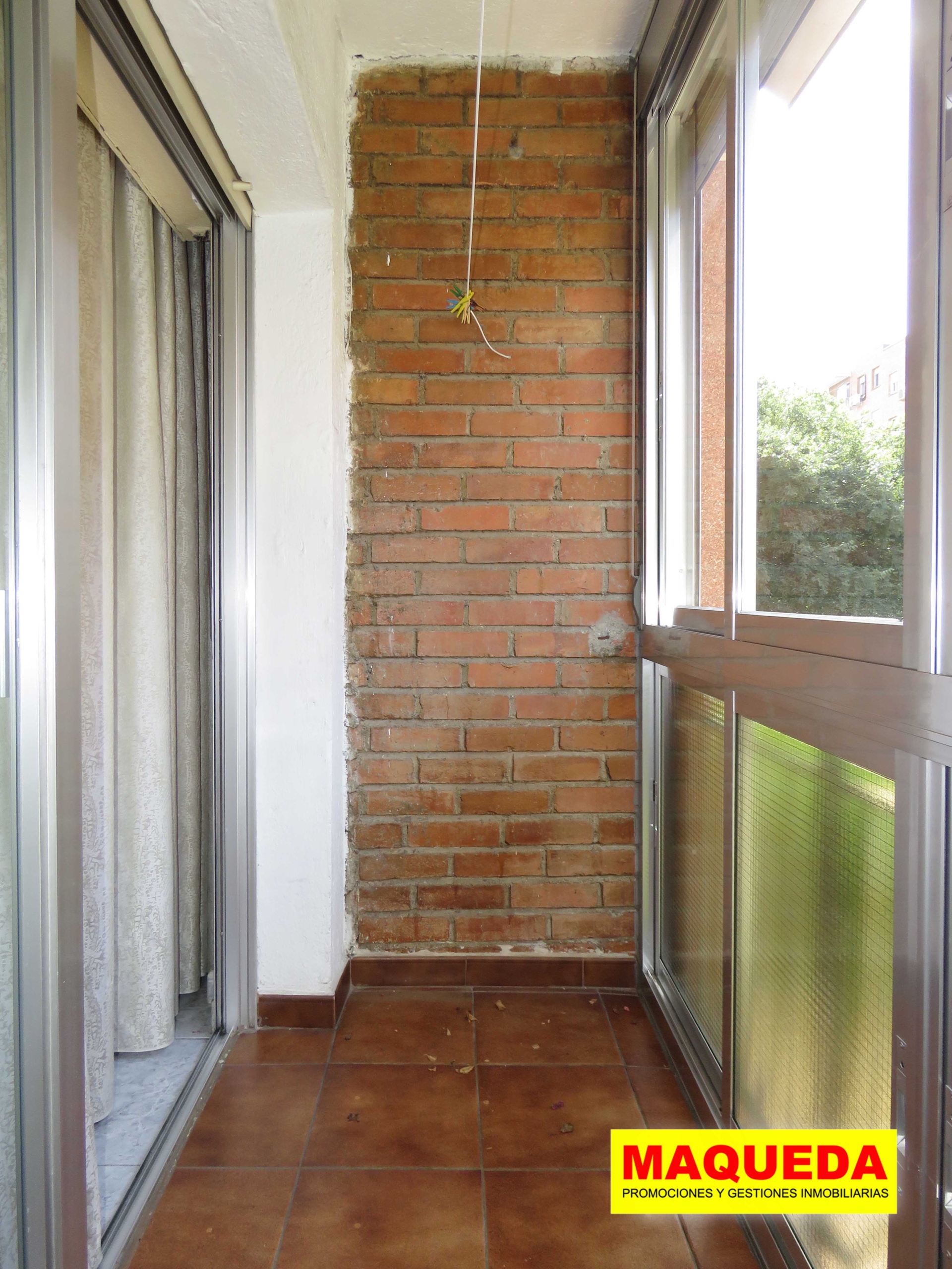 Terraza del piso en venta en zona centro de Alcorcón, junto a calle Mayor
