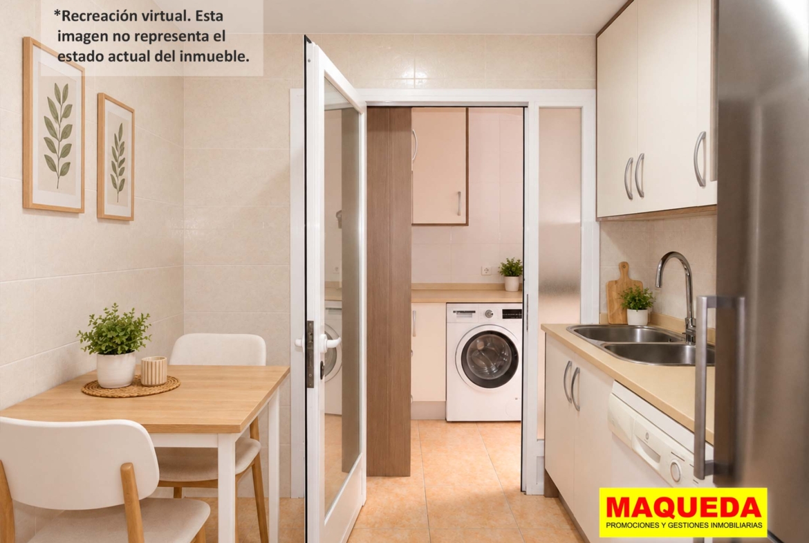 Cocina con office del piso en venta en calle Mayor Alcorcón