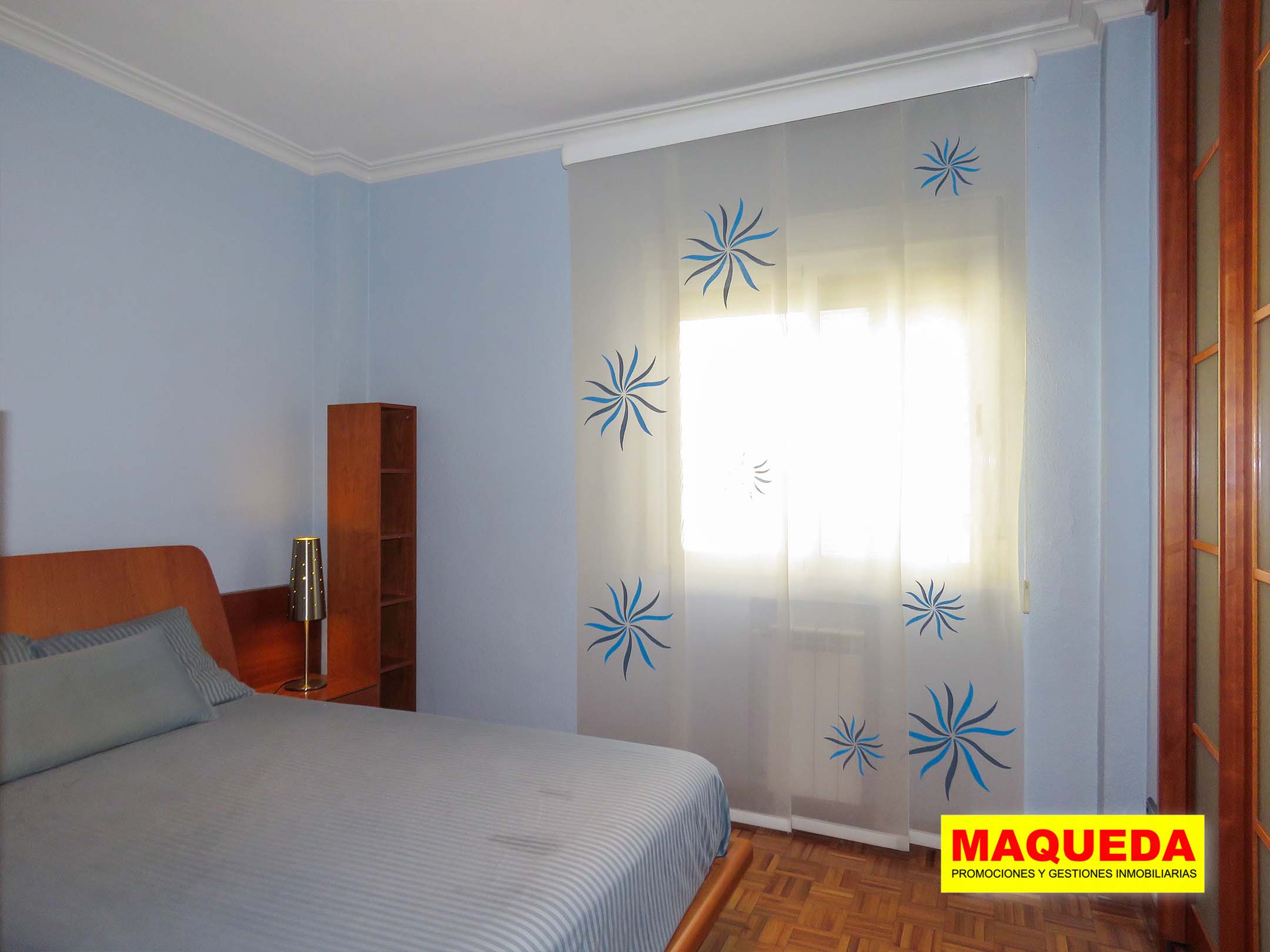 Dormitorio principal del piso amueblado en alquiler en Parque Mayor, Alcorcón