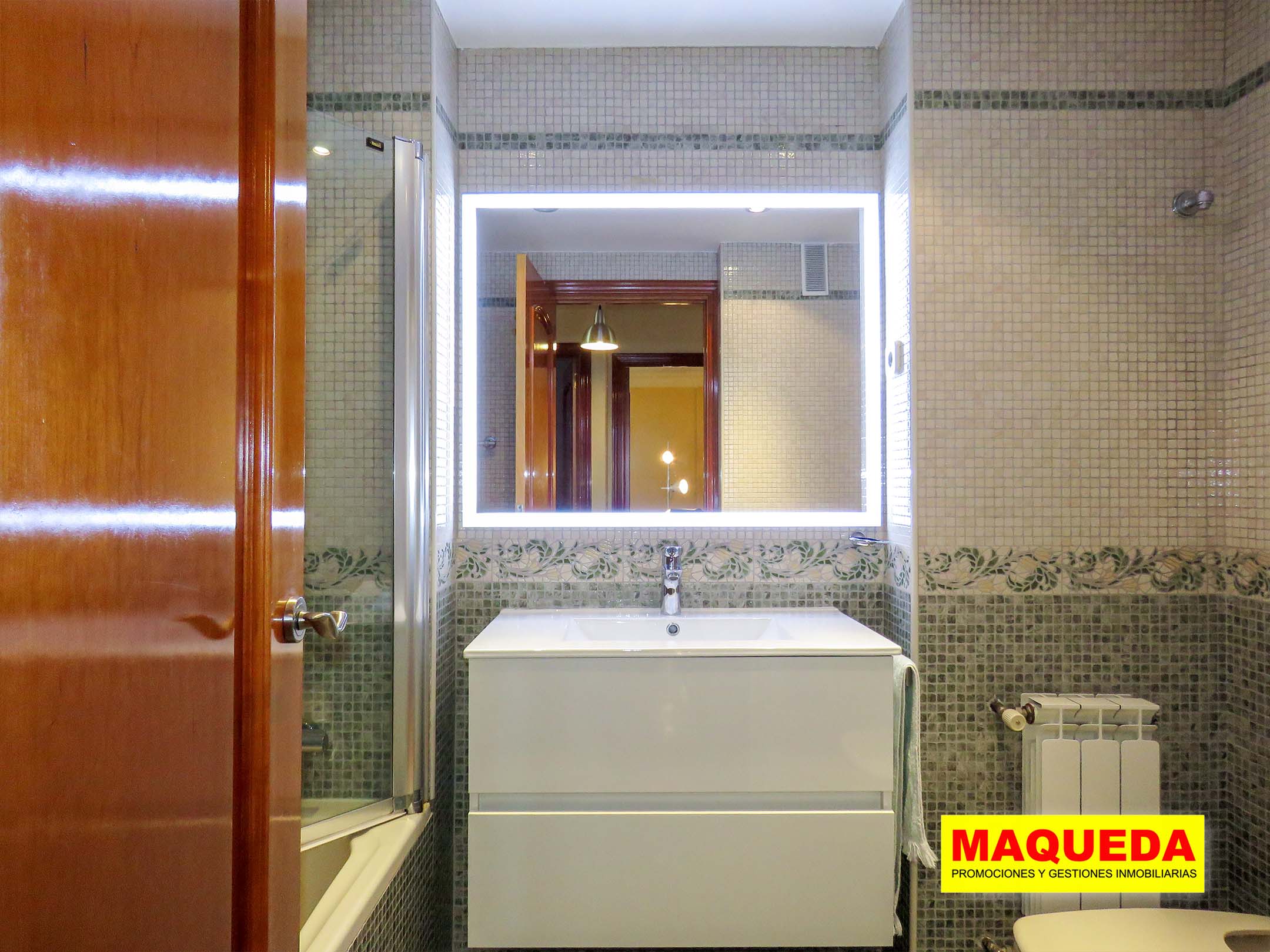 Baño del piso amueblado en alquiler en Parque Mayor, Alcorcón