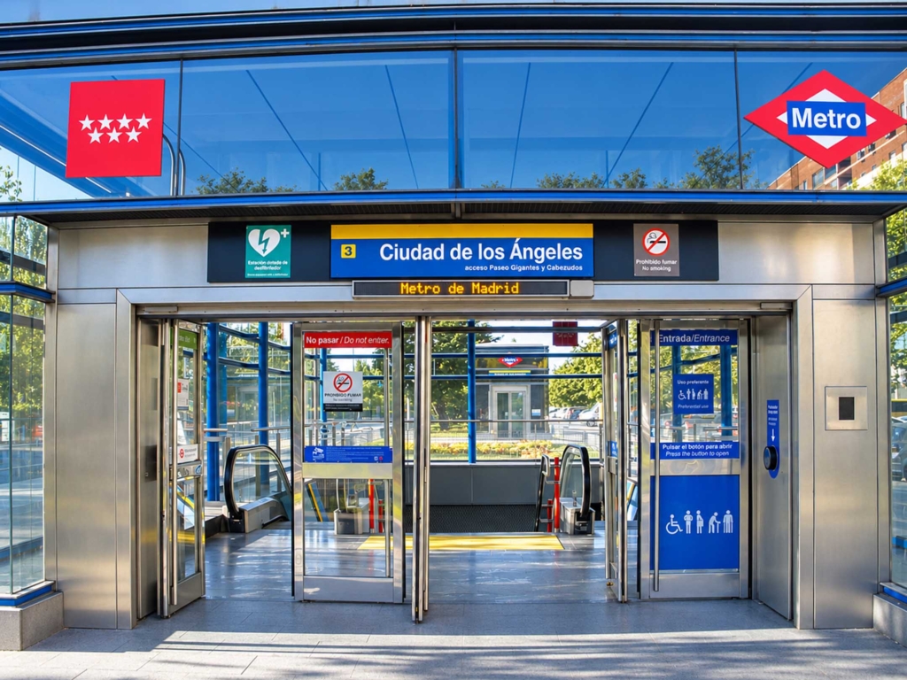 Estación de Metro Ciudad de los Ángeles próxima al piso en venta en Los Rosales